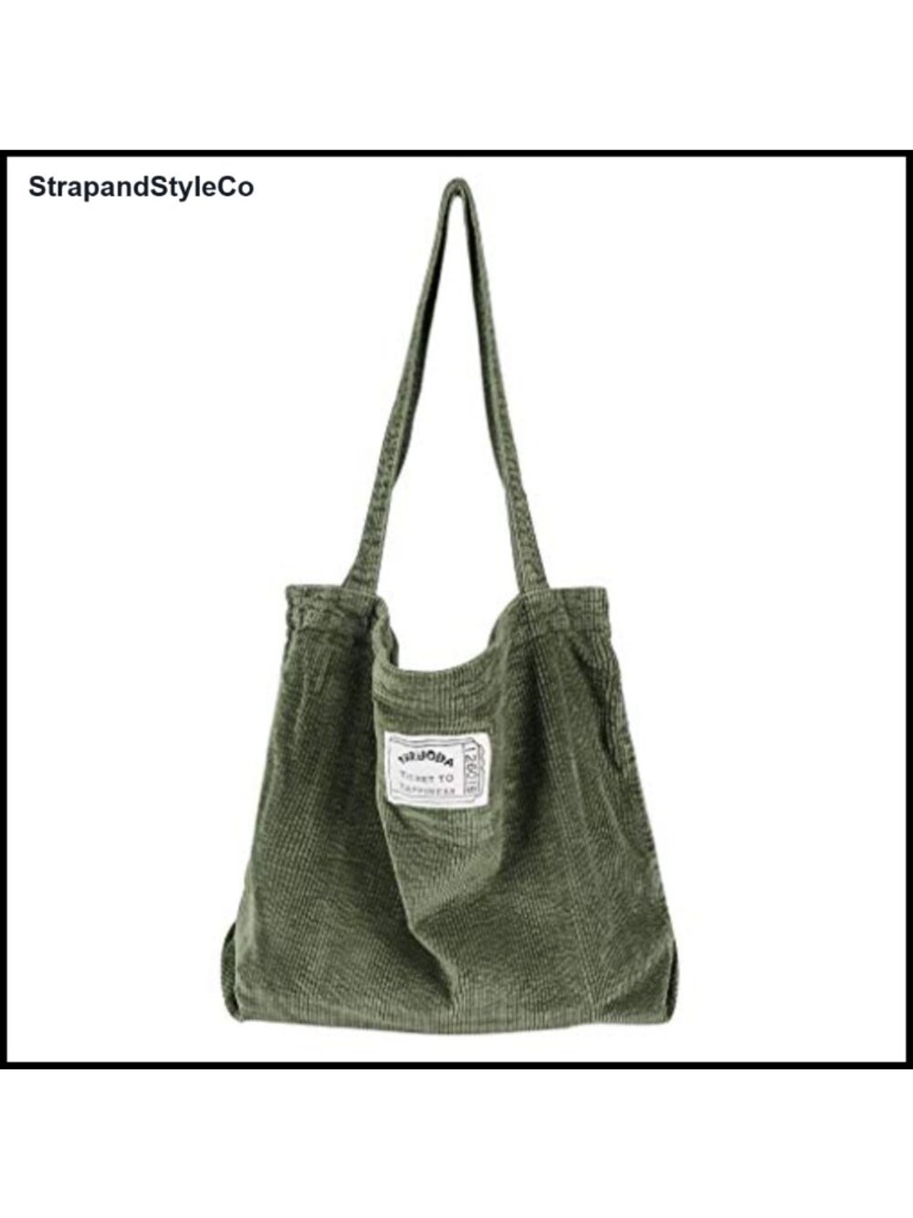 Corduroy Hobo Shoulder Bag Large Tote Shopper Handbag Casual Everyday